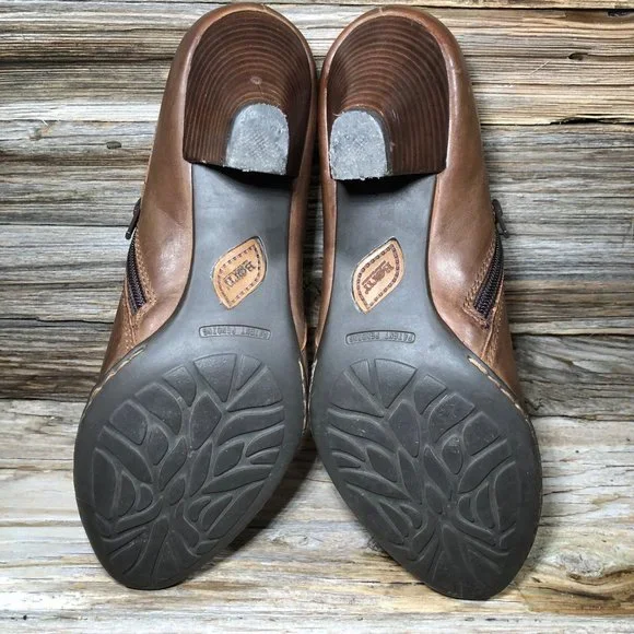 BOC Calixta Brown Leather Ankle Booties Women US 8.5, EU 40 - Picture 8 of 12